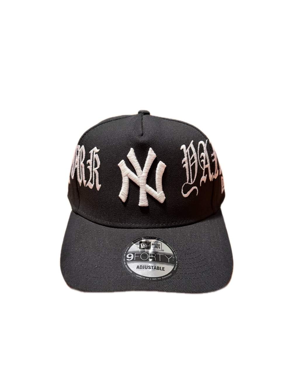 New Era Black Cap with White Embroidered NY